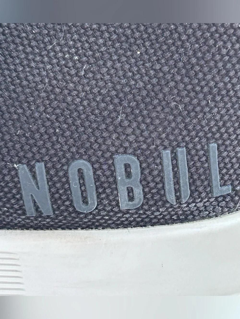 NOBULL Shoes Black Canvas Low-Top Sneakers Trainer Lace  Size 7.5